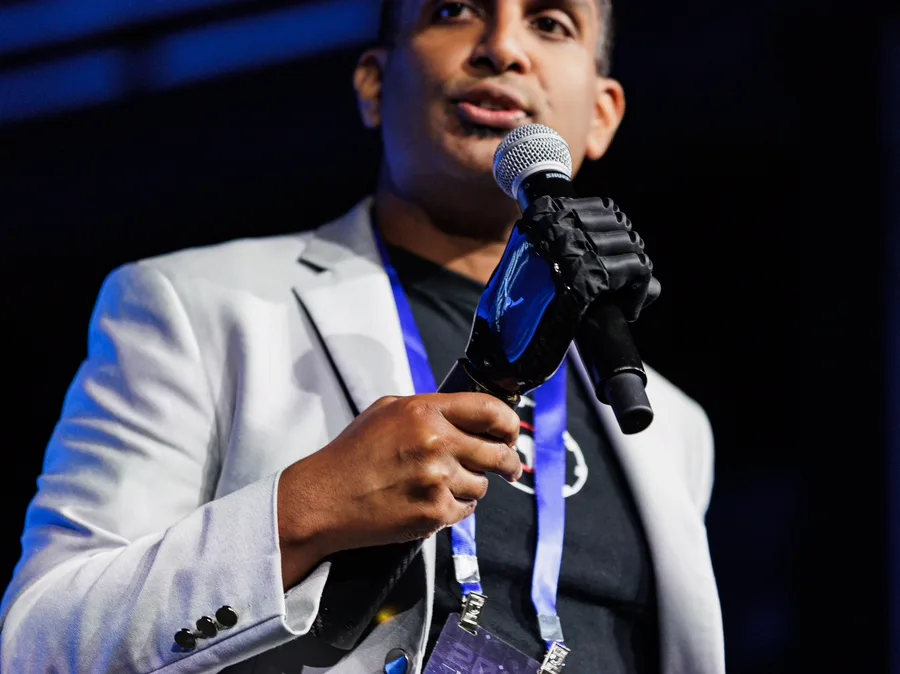 A speaker on stage at AUTONOMOUS 2026